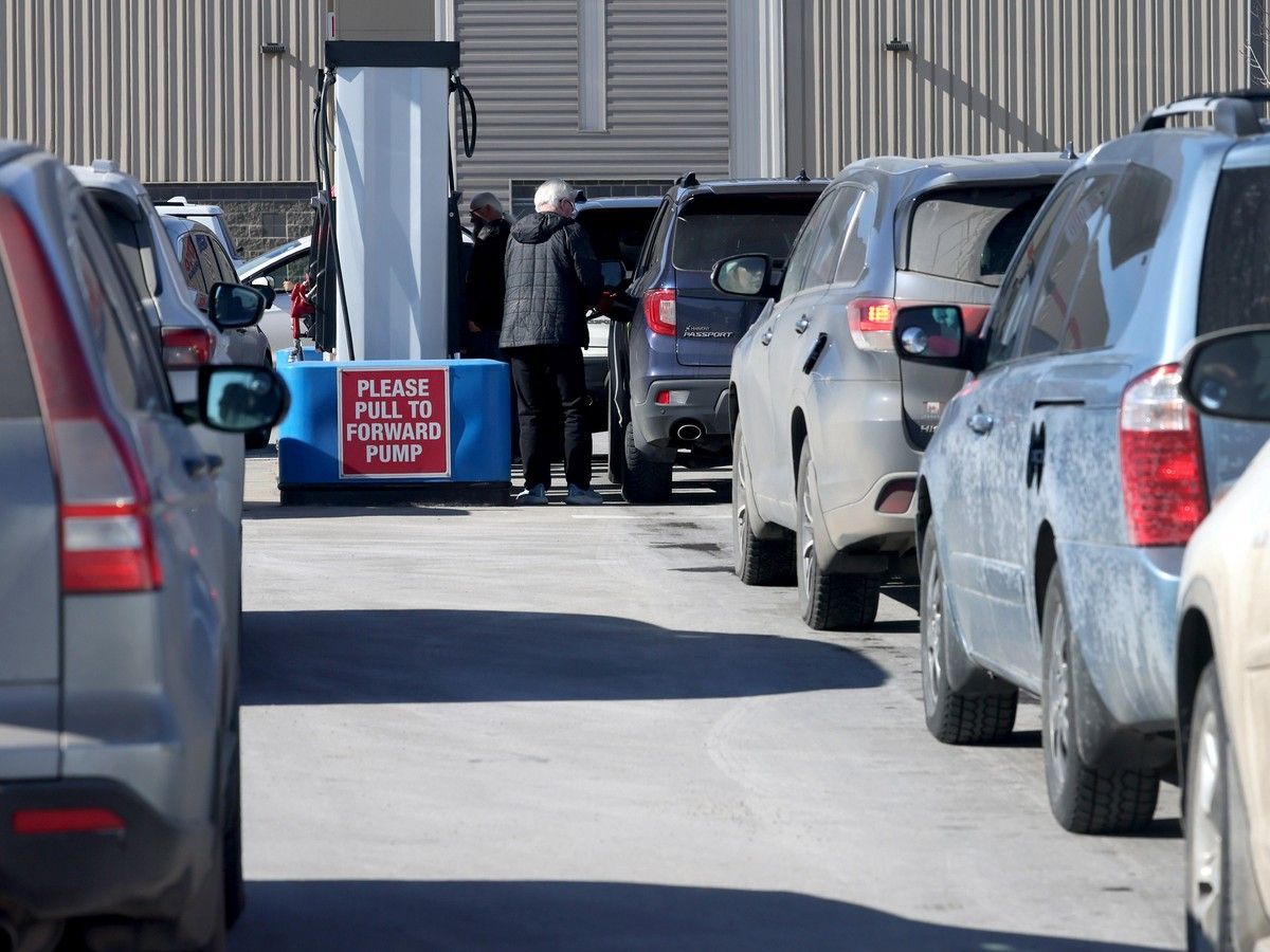 With gas prices spiking, Canadians may stop buying. Analysts say it would be a good thing