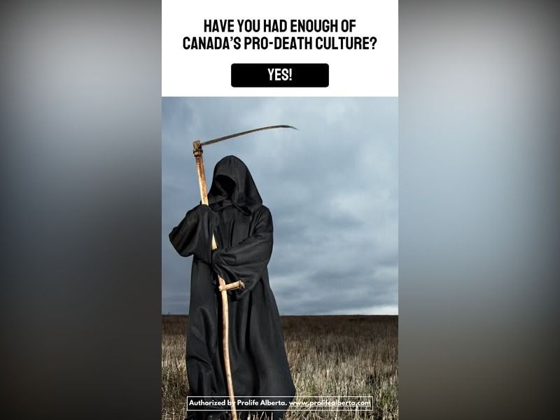 Prolife Alberta abortion and euthanasia ad violated advertising standards code