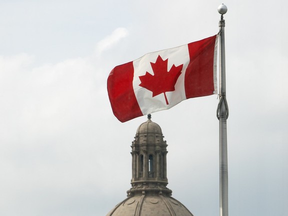Flag over legislature