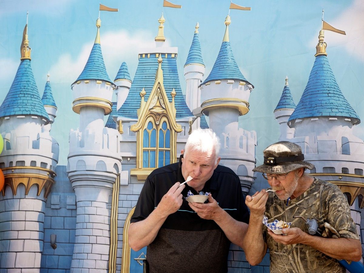 Edmontonians take in the opening day of the Taste of Edmonton, Thursday July 16, 2026. The food festival runs from July 16 to July 26 in Churchill Square.