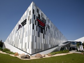 The Telus World of Science has been temporarily closed due to flooding, in Edmonton Thursday July 16, 2026.