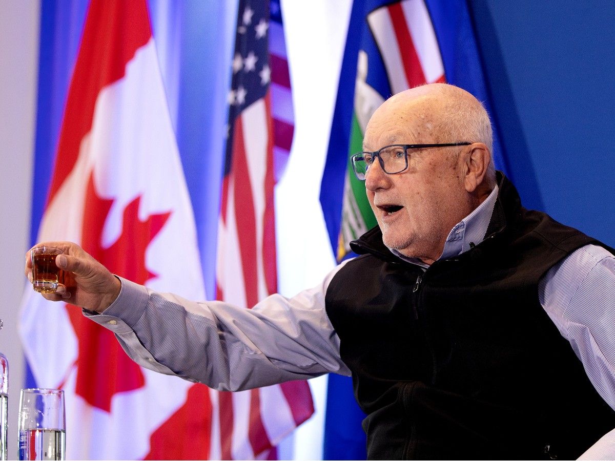 U.S. Ambassador to Canada Pete Hoekstra finished his talk at the Pacific Northwest Economic Region summit in Edmonton with a shot of whiskey.