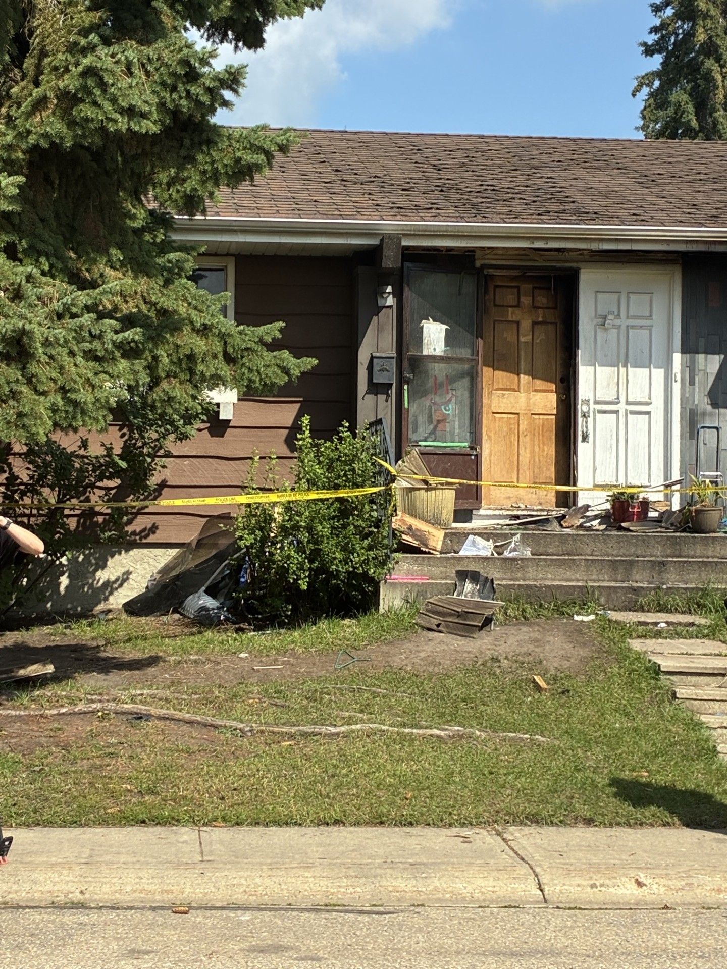 A Sherwood Park home condemned in 2025 was the scene of Saturday house fire.