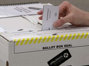 Elections Alberta ballot box