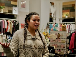 Employees share their hopes on what could become of the shopping centre since its food court was closed. Fort McMurray, Alta. Oct. 14, 2026. Photo by Itoro Umanah/ Postmedia Network.