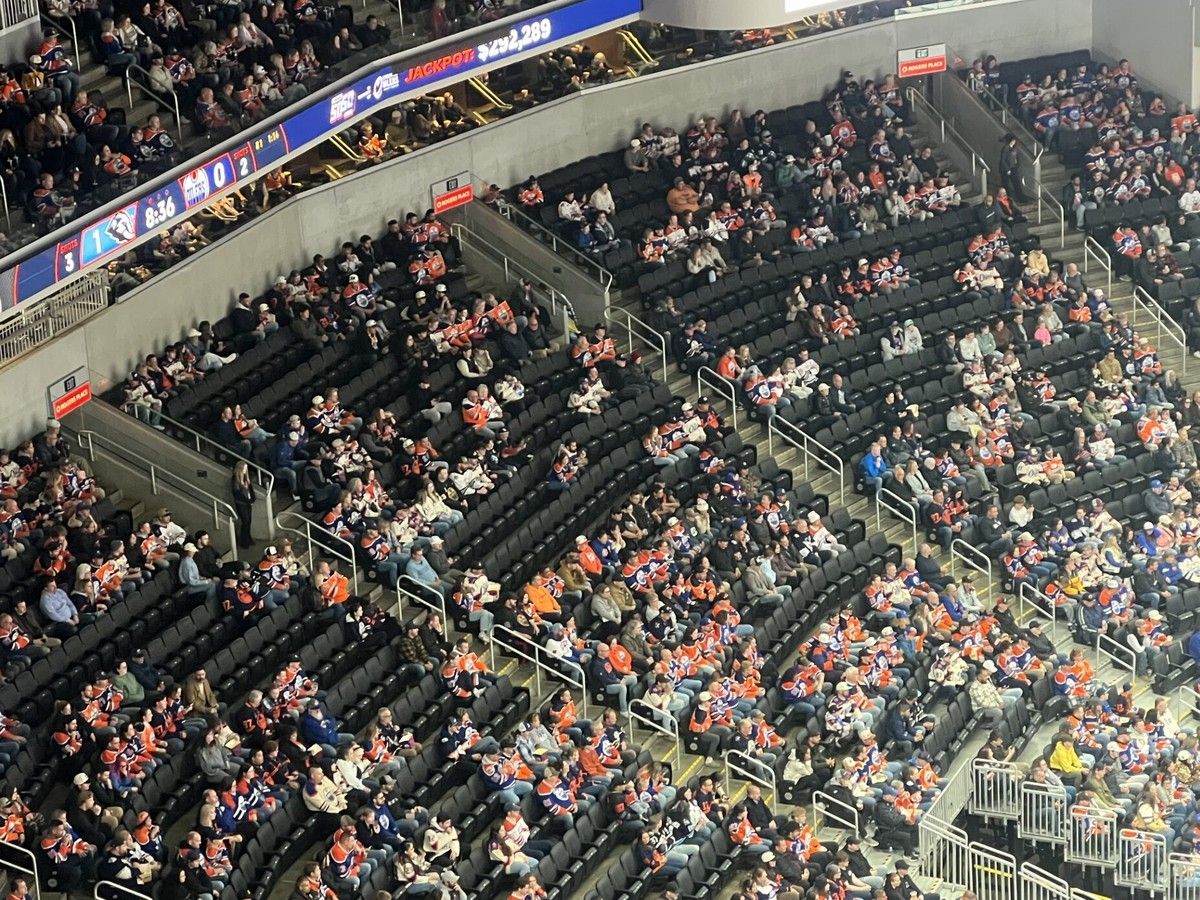 Empty seats Rogers Place