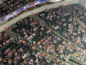 Empty seats Rogers Place