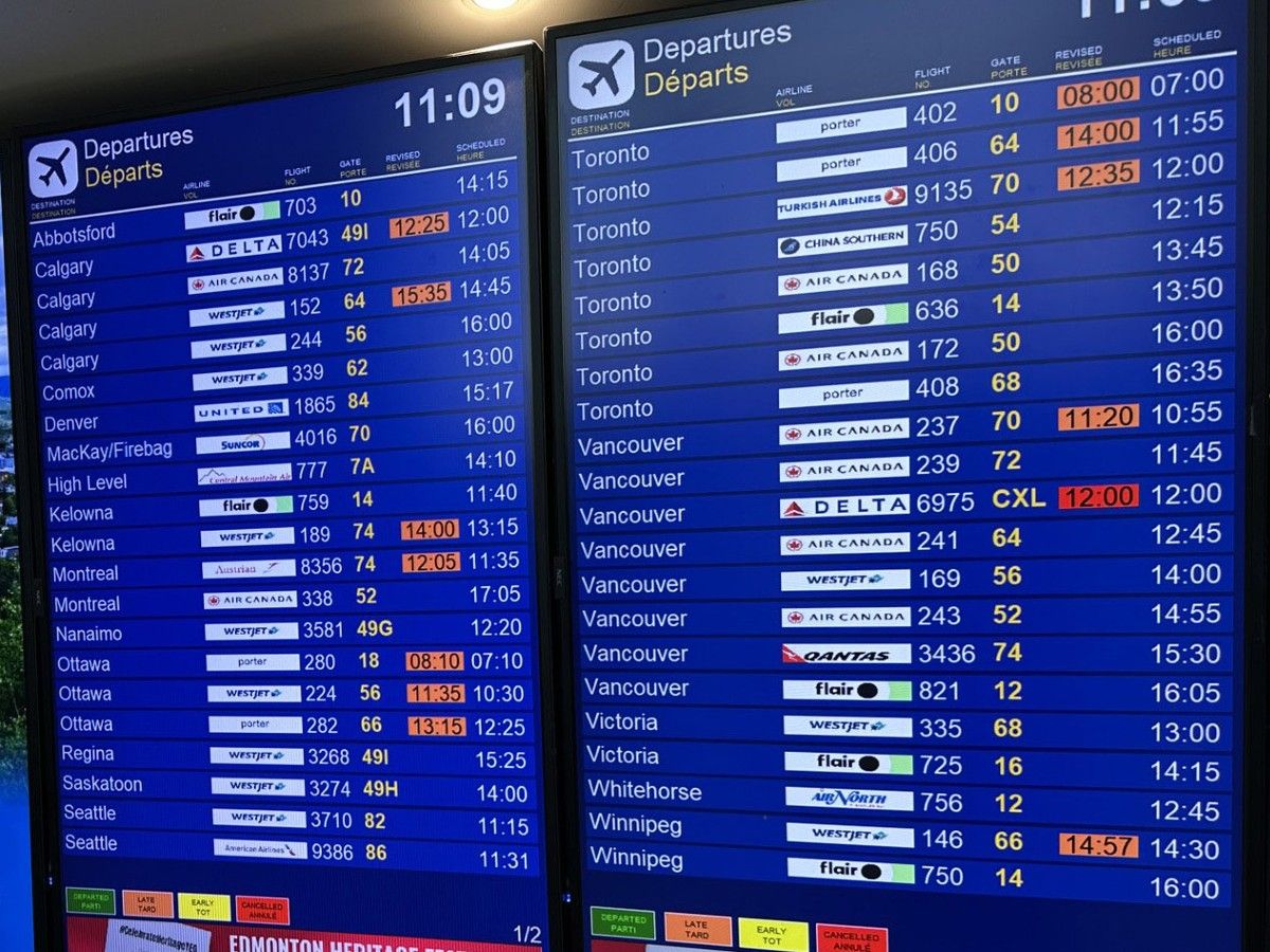 It could be 2 p.m. in Edmonton, but the thing a pilot cares about is, what time is it in London when I take off, and what time when I land?