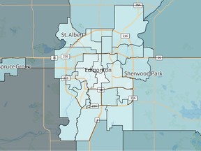 Official results of the Alberta referendum showed 85 per cent of Edmontonians voted for Option 1 (remain).