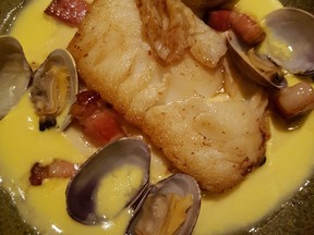 Revel Chef Tony Krause’s cod “chowder” is a spectacular fish dish. Graham Hicks photo