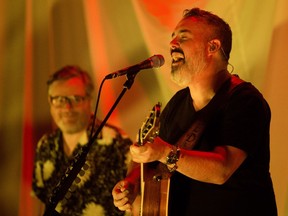 Ed Robertson and the Barenaked Ladies perform at the Northern Alberta Jubilee Auditorium during their Fake Nudes tour, in Edmonton Thursday Nov. 23, 2017.