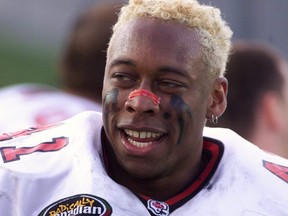 Former Calgary Stampeders linebacker Anthony McClanahan has been charged with killing his wife.