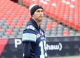 Toronto Argonauts quarterback Ricky Ray walks on the field during practice in Ottawa on Saturday, November 25, 2017. The Toronto Argonauts will play the Calgary Stampeders in the 105th Grey Cup. THE CANADIAN PRESS/Nathan Denette