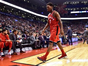 Kyle Lowry after getting ejected against the Wizards on Nov. 5, 2017