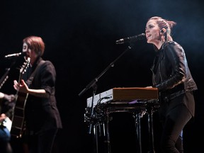 Tegan and Sara perform at the Jubilee Auditorium on Tuesday October 31, 2017, in Edmonton. Greg Southam / Postmedia Greg Southam, Greg Southam/Postmedia