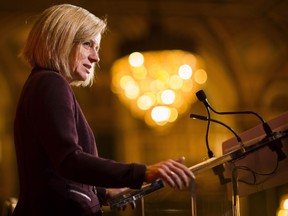 Alberta Premier Rachel Notley, speaking at business luncheon in Toronto on Monday, Nov. 20, 2017, reacted positively to the news that Nebraska has approved the Keystone XL pipeline.