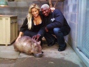 Natalya Neidhart with a wombat