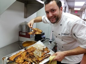 Sorrentino's Downtown Executive Chef Alberto Alboreggia makes a delicious staff lunch from restaurant leftovers.