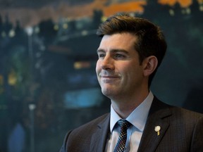 Mayor Don Iveson takes part in a year-end interview at City Hall on Dec. 13, 2017.