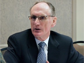 Former Edmonton businessman Jay Peers, a key part of one of the biggest securities frauds in recent Alberta history, is shown at a 2011 creditors meeting.