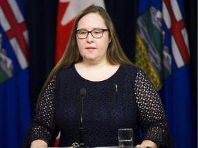 Christina Gray, Minister Responsible for Democratic Renewal, provides details about an Act to Strengthen and Protect Democracy in Alberta, to be introduced on Monday December 4, 2017 in Edmonton. Greg  Southam / Postmedia