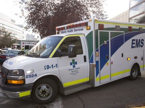 An Alberta Health Services ambulance