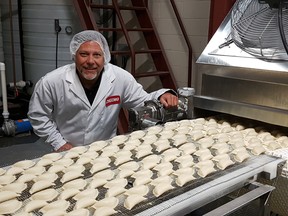 Joe Makowecki’s highly automated factory in the city’s northwest produces an incredible three million Cheemo brand perogies a day. Photo by Graham Hicks