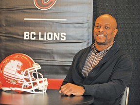 Ed Hervey, general manager of the B.C. Lions, at the Canadian Football League annual winter meetings at Banff, Alta., on Jan. 10, 2018