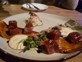 Why Not's whiskey-cured ribeye was delicious ... but worked out to about $4 a bite.  (Graham Hicks Photos)