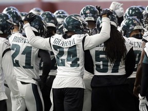 The Philadelphia Eagles practice Wednesday in preparation for Sunday's Super Bowl against the New England Patriots. If the Eagles win, expect to see the whole city of Philadelphia celebrating.