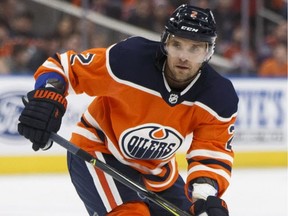 Edmonton's Andrej Sekera (2) passes during the first period of an NHL game between the Edmonton Oilers and the St. Louis Blues at Rogers Place in Edmonton, Alberta on Thursday, December 21, 2017. Ian Kucerak / Postmedia