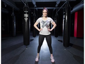 Jelena Mrdjenovich at her new gym Champs Boxing studio on Wednesday, Feb. 28, 2018, in Edmonton. (Greg Southam)