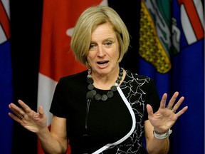 Alberta Premier Rachel Notley announces on Tuesday February 6, 2018 that Alberta will boycott all wine from British Columbia in response to the B.C. government's delay of the Trans Mountain pipeline expansion.