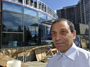 Alex Davidoff, director at the Glenora Skyline condo complex outside the show suite, when complete it will be a four-tower complex in Edmonton, June 30, 2011.