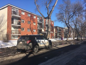 Police investigating the suspicious death of a 39-year-old man whose body was discovered in an apartment building 
 the area of 107 Street and 83 Ave. Juris Graney/Postmedia
