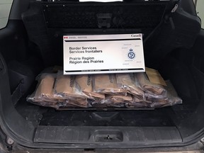 Canadian Border Services Agency seized 31 kilograms of cocaine on March