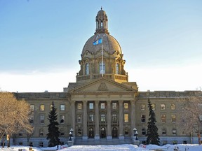 The Alberta legislature.