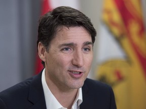 Prime Minister Justin Trudeau meets with local business leaders in Sussex, N.B. on Thursday, March 22, 2018.