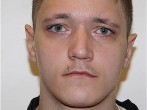 Cody Young, 25, is wanted by the Edmonton Police Service on 49 outstanding warrants. Young is five-foot-11, 160 pounds with hazel eyes and brown hair. He has a mole on the upper right lip, and tattoos of a happy face on his left shoulder and a sad face on his right shoulder. Edmonton Police Service handout supplied on March 16, 2018