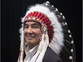 Wilton Littlechild, organizer and promoter of Indigenous sports, is pictured after being inducted into Canada's Sports Hall of Fame's 'Class of 2018' during a news conference in Toronto, on Thursday April 26, 2018.