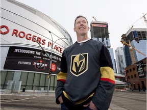 Dale Wishewan, owner of Booster Juice and part owner of the new NHL team the Vegas Golden Knights, poses for a photo in downtown Edmonton Tuesday Nov. 7, 2017.