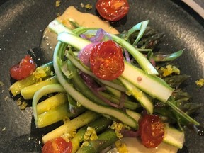 Fresh asparagus salad for Chef Paul Shufelt column in May 20, 2018 Edmonton Sun. (Supplied)
