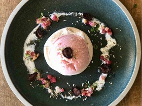 Strawberry-rhubarb meringue. Paul Shufelt/Edmonton Sun