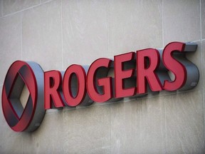 The Rogers Communications sign is marks the company's headquarters in Toronto, April 25, 2012.