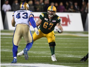 Edmonton Eskimos offensive lineman Colin Kelly (67) talks about what makes him tick.