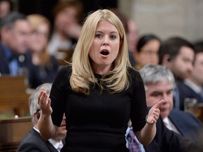 Conservative MP Michelle Rempel asks a question during Question Period in the House of Commons in Ottawa in this March 8, 2017 file photo. T