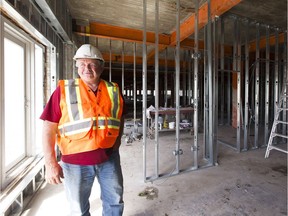 Project manager Brian Seitinger at the Charles Camsell Hospital where walls are starting to go up inside, Wednesday, July 18, 2018.