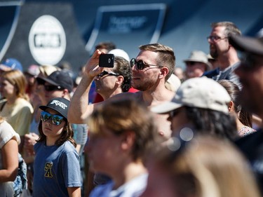 Crowds of people enjoy the show during the FISE World Series at Louise McKinney Riverfront Park in Edmonton on Sunday, July 15, 2018.