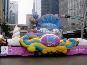 The K-Days float at the 2017 K-Days parade in downtown Edmonton on Friday July 21, 2017.