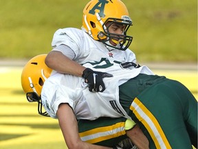 The University of Alberta Golden Bears football team held a training camp at Foote Field on Aug. 14, 2018.